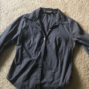 Gap stretch grey button up